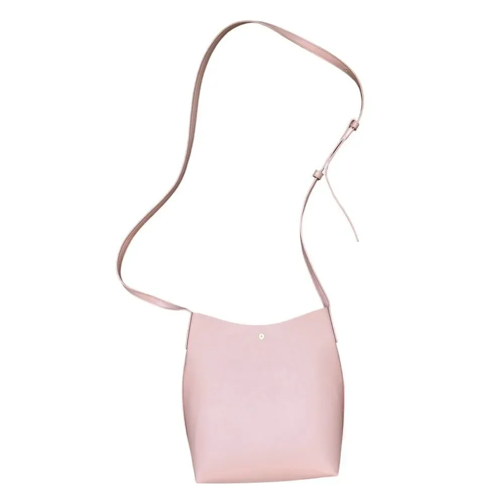 Samara Crossbody Bag In Peony Pink Blush Vegan Leather
